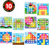 AMOSTING Color Matching Mosaic Pegboard – Early Learning Educational Toys for Boys and Girls