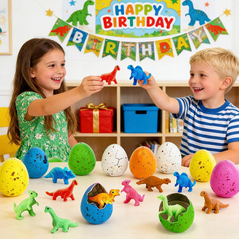 30 Pack Easter Basket Stuffers for Kids, Dinosaur Egg Hatching for Toddler Girls Boys Classroom Exchange School Prizes