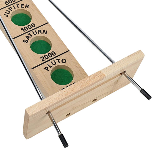 WE Games Shoot the Moon - Classic Solid Wood Rolling Ball Game for Family Fun & Skill Building, Enhances Social Skills