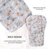 Baby High Chair Cushion, Thick Pad for Wooden High Chair, Baby Dining Chair Liner Mat (Grey Forest)