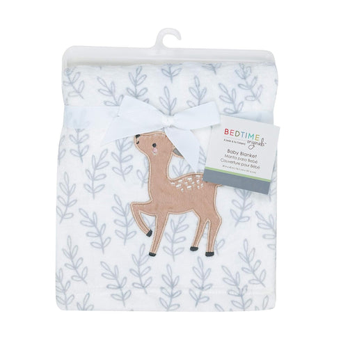 Bedtime Originals Deer Park Baby Blanket, White Color