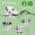 37PCS Playset Sets Shimirth Pretend Play Kitchen Accessories, Kids Kitchen Stainless Steel Play Pots and Pans for Kids