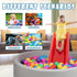 100 Pack Colorful Plastic Balls for Baby Play, BPA Free Balls for Ball Pit, Bounce House, Baby Pool & Playhouse