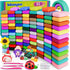 Ixiaoyoo Air Dry Clay for Kids, 92 Colors Magic Modeling Clay, Children's