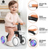1 12-24 Umatoll Colorful Lighting Baby Balance Bike Toys for Year Old Boys Gifts, Adjustable Seat Baby Walker, One Year
