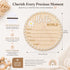 Pearl-Trimmed Wonhibo Newborn Announcement Sign - Baby Hospital Photo Prop Wooden Name Board Card for Birth Welcome