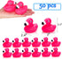50 Goaste Pieces Flamingo Rubber Ducks Bulk, Pink Flamingo Bath Toys, Cute Floating Squeaky Bathtub Ducks for Baby