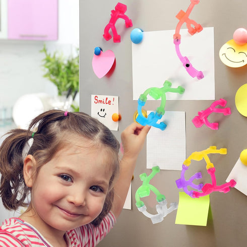 6 pcs Magnetic Travel Toys for Kids, Creative, Portable and Educational, Magnetic-People-Magnet-Men: Cute Robot & Funny