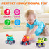 1 2 3 1-3, 1st 1 2 3 OCATO Monster Truck Toys for Year Old Boy Birthday Gift, Construction Toys Pull Back Cars