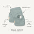 Set Bella Tunno Baby Bibs and Burp Cloths Reversible Drool Bibs and Soft Absorbent Newborn Burp Cloths, Oeko-TEX