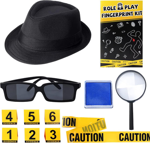 Kids Spy Kit - Detective Costume Accessories Set for Investigation Role Play, Educational Science Gift