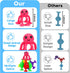 Toddler Suction Bath Toys: 18PCS Ocean Silicone Suction Cup Toys, Mold Free Bathtub Shower Toys for Ages 1-3