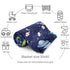 30 40 Inch GFU Baby Blanket for Boys and Girls, Soft Minky Infant Receiving Blanket with Dotted Backing Double Layer