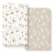 Ultra Soft Jersey Knit Fitted Crib Sheets Set, 2 Pack, Stretchy Crib Mattress Sheets with Deep Pocket