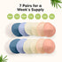 14 5") Organic Nursing Pads - Washable Breast Pads for Breastfeeding, Wash Bag, Viscose Derived from Bamboo Reusable