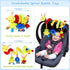 FPVERA Spiral Car Seat & Stroller Activity Toy, Baby Sensory Toys, Soft Hanging Toys for Babies 0-12 Months with
