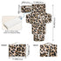 Jihqo Diaper Changing Pad Leopard Print Portable Diaper Mat with Built-in Pillow Travel Changing Station for Baby