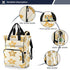 BOESI Backpack, Mommy Backpack Cutout Stars Diaper Bag Bag, Multifunctional Diaper Bag, Travel