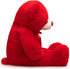 Huge Teddy Bear Stuffed Animal, Giant Plush with Red Ribbon Bow, Valentine's Day Gift for Girlfriend and Kids, 36 Inch