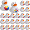 Vinsot 72 Pcs Autism Awareness Stuff Accessories Autism Awareness Rubber Duckies Colorful