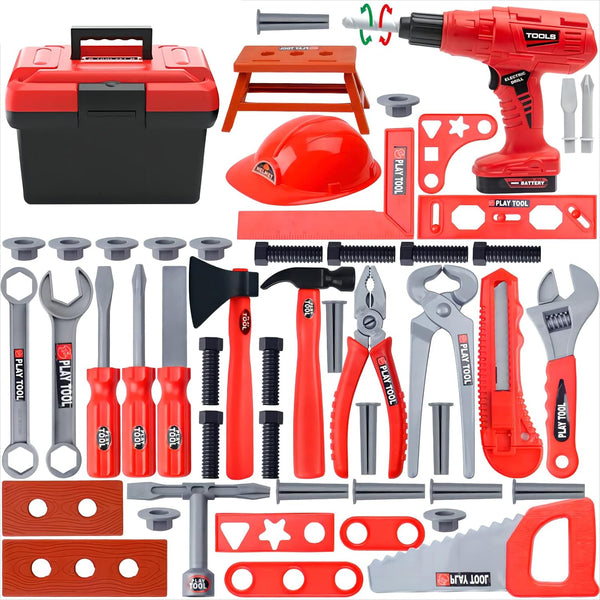 Kids Tool Set, 55 Pcs Kids Tool Set Pretend Play Toys with