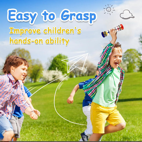 LOOIKOOS Rainmaker Rain Stick Musical Instrument for Babies, Sensory Developmental Toy for Toddler Musical Play