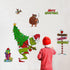 Yovkky Merry Christmas Wall Decals Stickers, Holiday Max Dog Decor for Kids Boys Girls Bedroom Art Gift