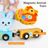 6 Set 18M-6Y, Counting Atoylink Stacking Blocks Nesting Toys with Magnetic Animal Train, Farm Cubes Number Learning