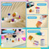 5 Pack 3D 3D Impossible Passthrough Fidget Toy, Printed Impossible Cone, Rainbow Gradient Colors with White Base