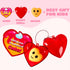28 Packs JOYIN Valentine's Day Heart Gift Cards with Mochi Squishy Toys and Heart Shells, Stress Relief Fidget Toys