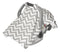 Jolly Jumper Infant Car Seat Veil, Chevron Grey, One Size