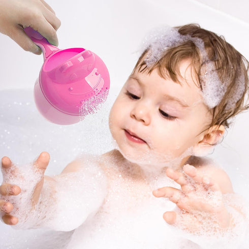 Generic Rinse Cup For Bath - Gentle Water Flow Bathing Tool, Cartoon Shampoo Bucket Pourer Safety Design For Kids Hair