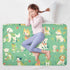 miaozhen 52" 34" Cartoon Dog Mint Green Changing Pad Covers Water Resistant Bed Wetting Sheet Slip-Resistant Diaper