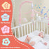 12 JOLLITO Crib Mobile for Girls, Soft Pink Musical Baby Crib Mobile with Lullabies, Rotating Arm and Detachable Plush