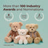 12" Bearington Lil' Honey Teddy Bear Stuffed Animal - Brown Plush Bear Toy with Soft Fur and Classic Design - Washable