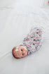 Copper Pearl Large Floral Morgan Knit Baby Swaddle Blanket