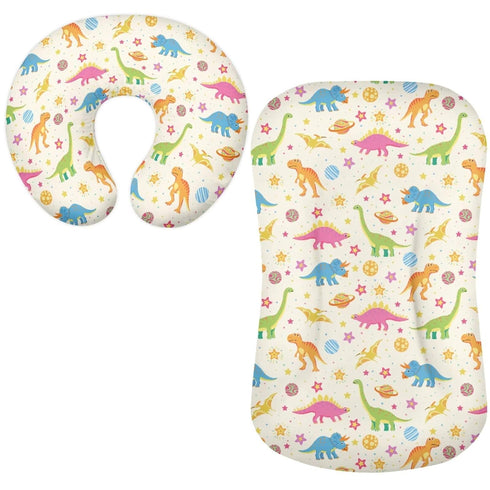 Sarogrorin Pastel Dinosaur Bed Sleeping Nest Cover Colorful Baby Lounger Covers Nursing Pillow
