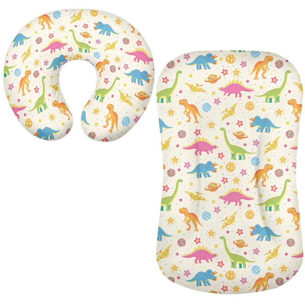 Sarogrorin Pastel Dinosaur Bed Sleeping Nest Cover Colorful Baby Lounger Covers Nursing Pillow
