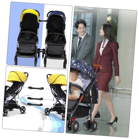 2pcs Stroller Accessory Universal Connectors, Two Double Twin Outdoor Baby Strollers for Professional Use