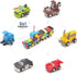 12 Pack Surprise Eggs with Construction Vehicles, Building Block Car Toys for Boys, Party Favors for Kids Birthday Gift