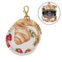 YETTASBIN Strawberry Bread Portable Pacifier Holder Case with Metal Hook Buckle & Zipper for Diaper Bag and Stroller
