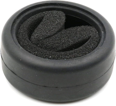 hobbysoul 4pcs RC 1/10 On Road Slick Tire Rubber Tyre Fit for 1:10 Touring Drift Car Wheel Rim