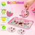 Set 3-6 Set, Lajeje Tea Party for Toddlers & Little Girls Ages Princess Pretend Play Kitchen Toy with Tin Tea Desserts