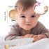 Suptizizkz 18 Pieces Wood Pacifier Clips Toy Suspender Clips Baby Teething Grasping Suspender Clips Charm DIY Pacifier