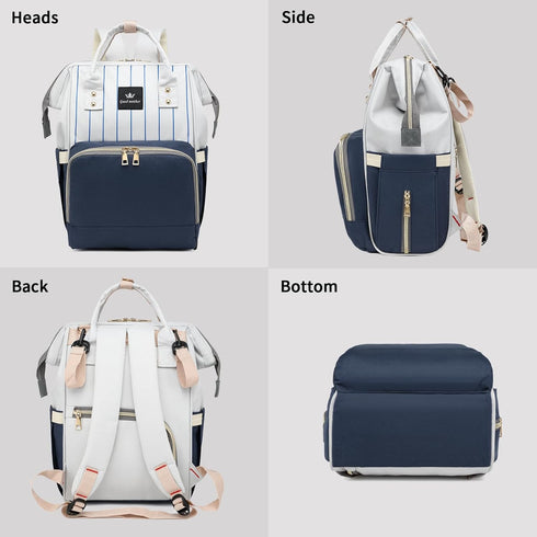 Baby Diaper Bag Backpack for Boys & Girls, Large Travel Diaper Bags for Baby Girl, Newborn Essentials, Blue