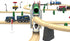 Set 2-Level Z MAYABBO Wooden Train Accessories Wood Railway Bridge for Railroad Tracks, Overpass Compatible for All