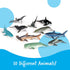 Learning Resources Ocean Animals - 50 Pieces Toddler Learning Toys for Ages 3+ - Perfect for Math Counters