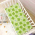CHUROUSY 28x52 Inch Frogs and Dragonfly Crib Sheets Cute Cartoon Frog Mosquitoes Flower Mattress Cover Funny Animal