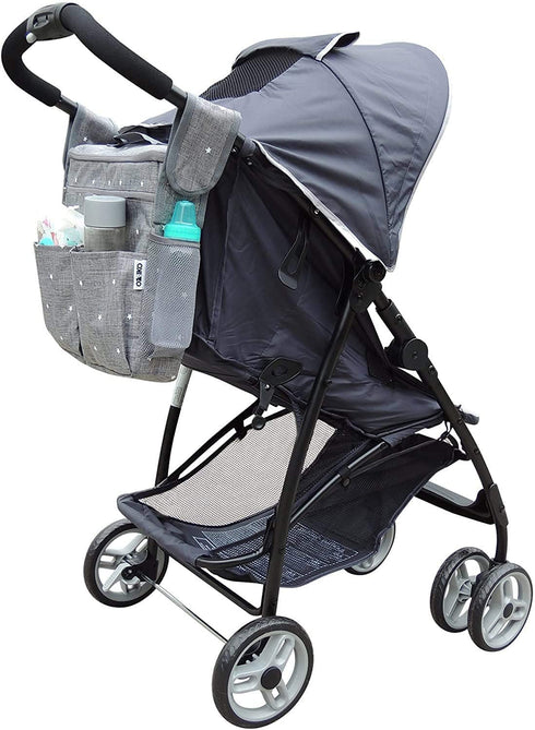 Ozziko Backpack Stroller Organizer, Universal Diaper Bag Bag Fit for Newborn Baby Girl Or Boy Tote, Gift for Shower
