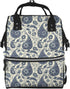 TZTTZT Vintage Blue Paisley Print Diaper Bag Backpack, Toddler Baby Girl Boy Diaper